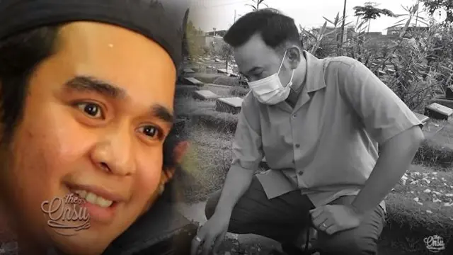 6 Momen Ruben Onsu Ziarah ke Makam Olga Syahputra, Kenang Ulang Tahun Sahabat