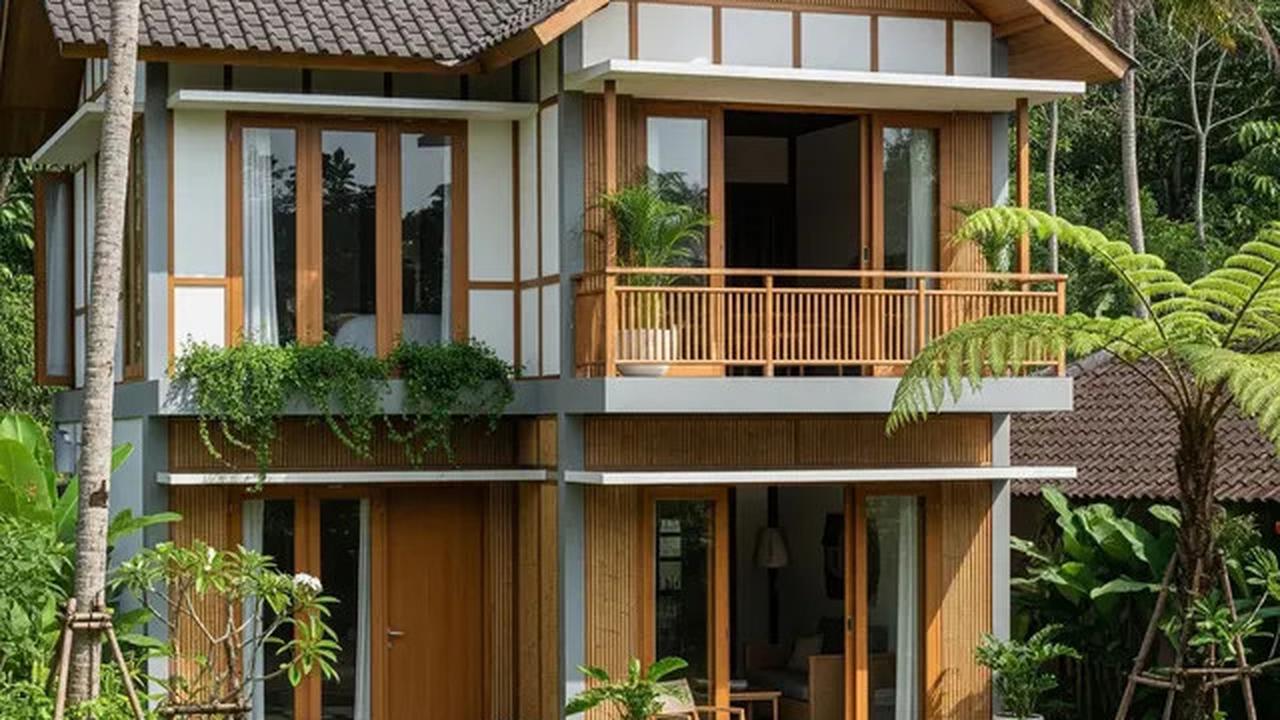 10 Inspirasi Desain Rumah Sederhana 2 Lantai di Desa, Nyaman, Asri, dan Hemat Biaya