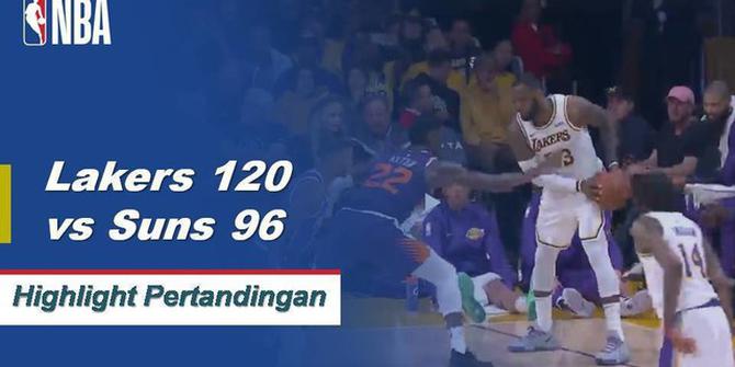 Cuplikan Pertandingan NBA : Lakers 120 vs Suns 96