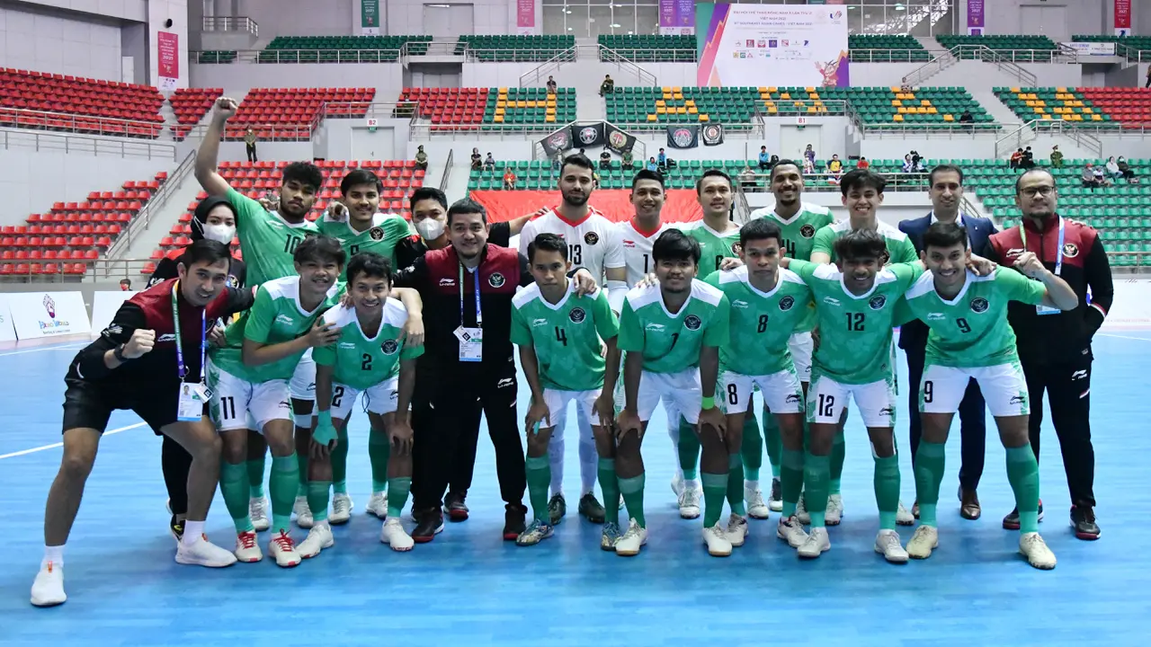 Foto: Timnas Futsal Indonesia Ditahan Imbang Thailand di SEA Games 2021
