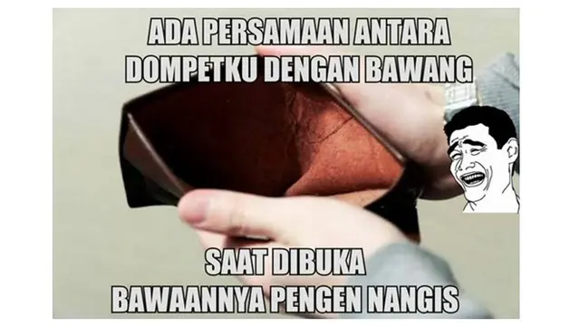 Meme Kocak Isi Dompet Ini Lucu Abis, Bikin Ketawa Miris