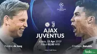 Liga Champions Ajax Vs Juventus Head to Head (Bola.com/Adreanus Titus)