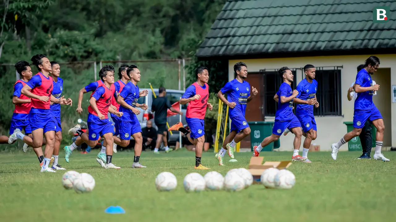 Foto: Potret Evan Dimas Latihan Perdana Bersama Arema FC