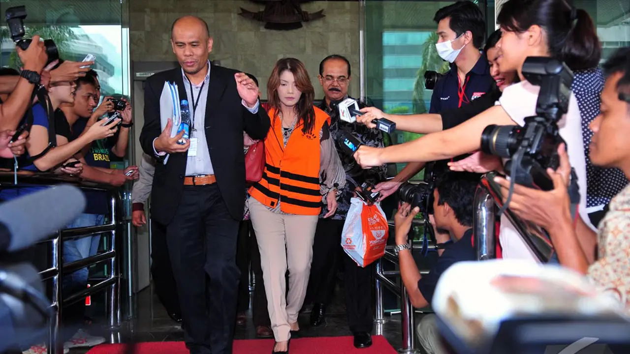 Begini Tampang Artha Meris Simbolon Usai Diperiksa Sebagai Tersangka