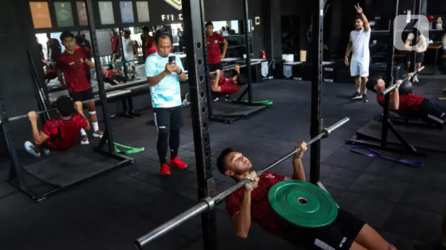 Pemain Timnas Indonesia U-20 Dihajar Latihan Fisik