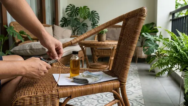 Cara Merawat Perabot Rotan agar Tidak Cepat Rapuh/AI Generated