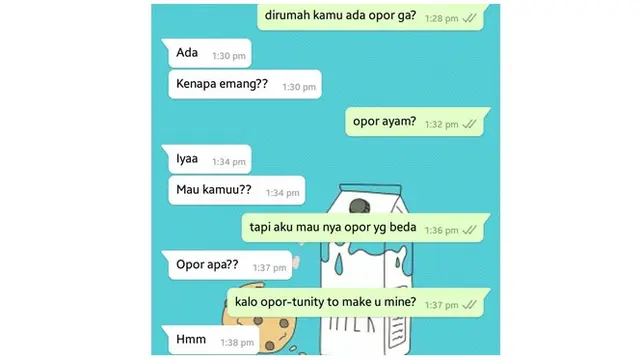 Cara Ngegombal Ala Netizen Pakai Opor Ayam ini Bikin Tepok Jidat
