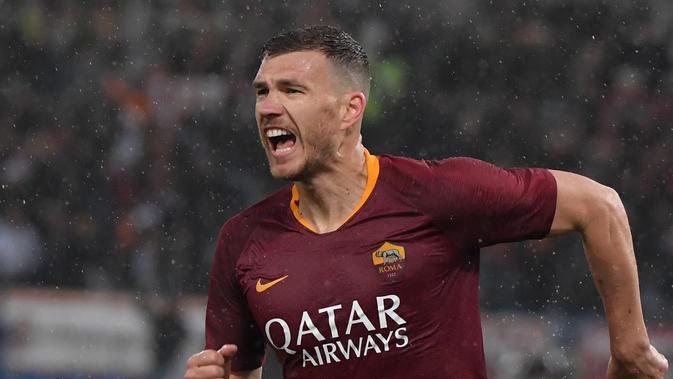 7. Edin Dzeko (AS Roma) - 5 gol dan 3 assist (AFP/Tiziana Fabi)