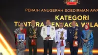 Sebanyak sembilan tentara teladan dari tiga matra TNI menerima Soedirman Awards 2023. (Foto: istimewa)