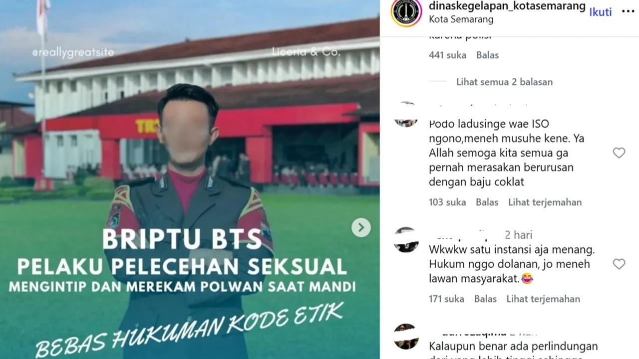 Heboh Polisi Berpangkat Briptu Intip Kamar Mandi Polwan Disebut Lolos Kode Etik, Polda Jateng Buka Suara