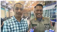 Kepala Bagian Operasional Lalu Lintas Satlantas Polrestabes Surabaya AKP Satriyono menerangkan pengalihan arus lalu lintas selama penyelenggaraan Surabaya ISOPLUS Marathon 2025 pada Minggu, 19 Oktober 2025. (dok. Isoplus)