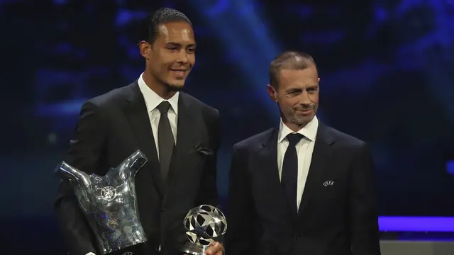 Ungguli Messi dan Ronaldo, Virgil van Dijk Jadi Pemain Terbaik Eropa