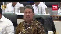 Menteri Kelautan dan Perikanan Sakti Wahyu Trenggono saat Rapat Kerja dengan Komisi IV DPR RI, Jakarta, Selasa (11/6/2024).(Foto: tangkapan layar/Arief RH)