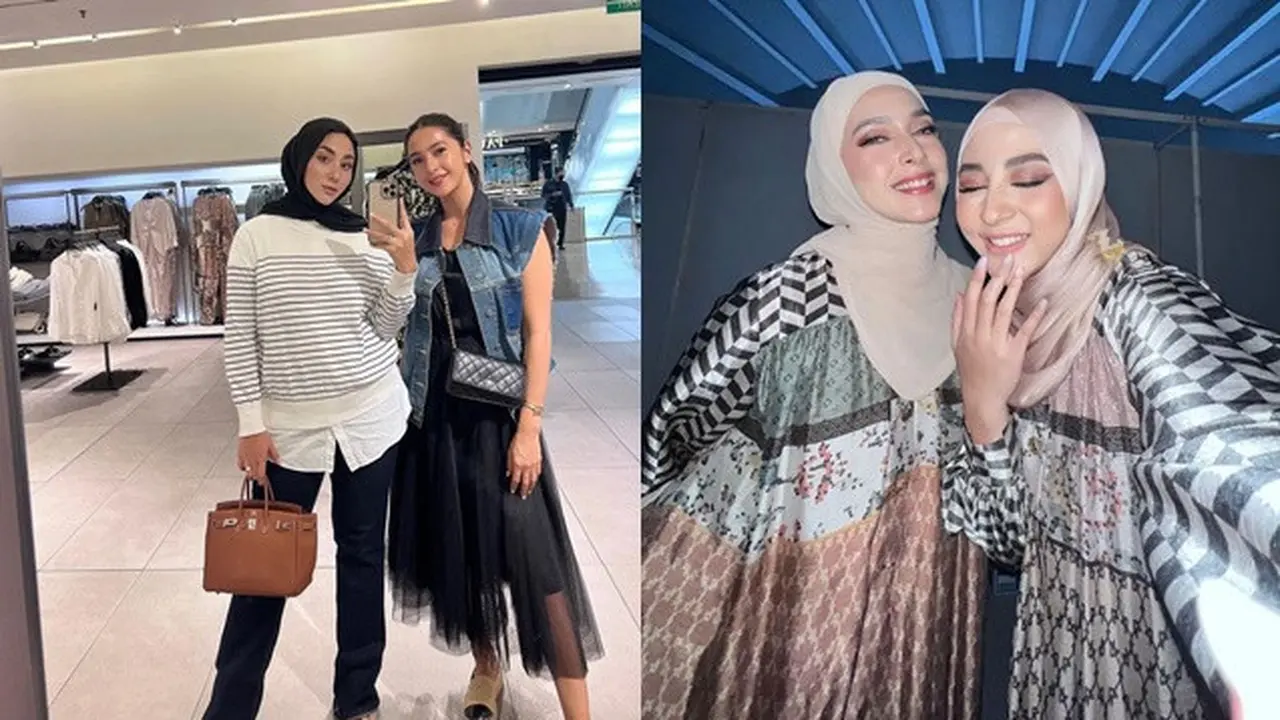 6 Potret Kebersamaan Margin Wieheerm dan Nabila Syakieb, Saudara Ipar Kompak