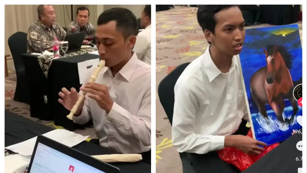 Momen lucu tes wawancara CPNS Kemenkumham/TikTok @kabar_kumham