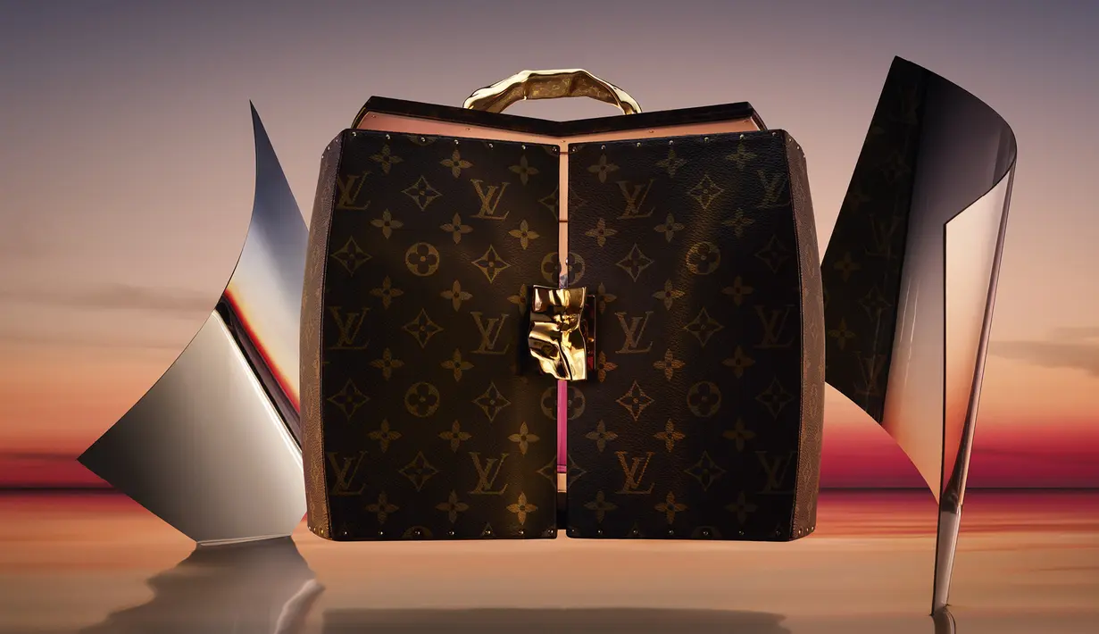 Selain botolnya, Gehry juga membuat wadah wewangian unik khusus untuk koleksinya, menambah lapisan kemewahan dan kecanggihan.  [Dok/Louis Vuitton]