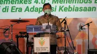 Menteri Kesehatan RI Terawan Agus Putranto saat membuka Edu Health Fair 2020, Pameran Pendidikan Poltekkes Kemenkes pada 5 November 2020. (Kementerian Kesehatan RI)