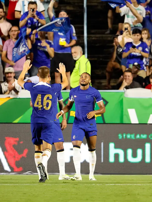 <p>The Blues mampu mendominasi laga. Meski demikian, mereka baru mampu mencetak gol kedua pada menit akhir babak pertama. (AP Photo/Karl B DeBlaker)</p>