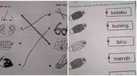 Jawaban Murid di Soal Mencocokkan Ini Nyeleneh. (Sumber: Twitter/@txtdaripelajar dan 1cak.com)