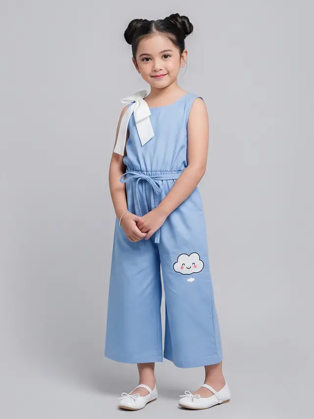 Model Celana Panjang Anak Perempuan yang Lucu dan Elegan Gaya Jumpsuit Panjang