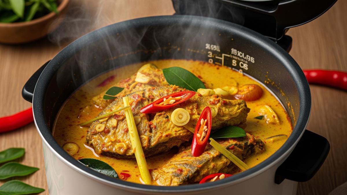 Cara Membuat Gulai Ikan Padang Pakai Magic Com, Hemat Waktu