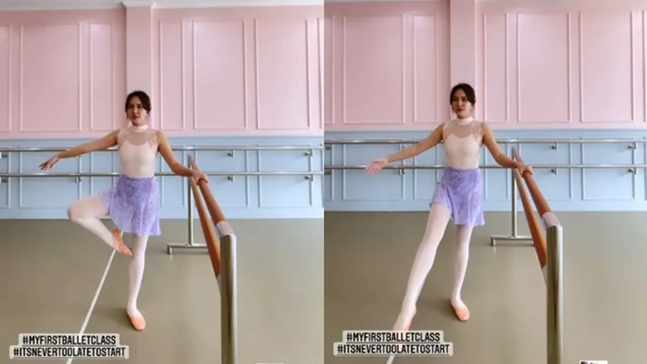 6 Momen Shandy Aulia Belajar Balet, Gayanya Bak Seorang Balerina
