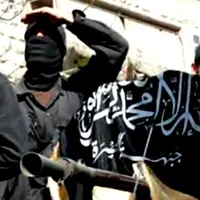 image of ISIS men with their weapon