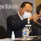 Dirut Bank Bukopin Rivan A. Purwantono saat keterangan pers virtual "Transformasi Menuju Bukopin Baru” di Jakarta, (30/11/2020). Bukopin memperoleh dukungan penuh KB Kookmin Bank sebagai Pemegang Saham Pengendali (67%) guna meningkatkan pelayanan dan kepuasan nasabah. (Liputan6.com/Fery Pradolo)