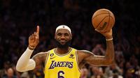 LeBron James jadi pencetak poin terbanyak sepanjang masa NBA. (AFP/Harry How).