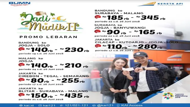 Tarif tiket promo usai Lebaran