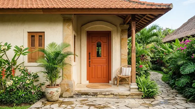 Warna Cat Pintu Kayu yang Bagus dan Awet untuk Rumah Tropis/AI Generated