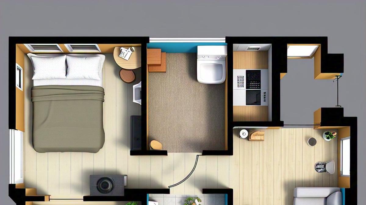Denah Rumah Minimalis 2 Kamar Ukuran 7x9, Nyaman dan Fungsional