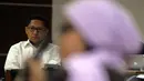 Mantan Manajer Marketing PT Anugerah Nusantara, Clara Maureen mengaku adanya pengeluaran dana terkait pembelian mobil Toyota Harrier untuk mantan Ketua Umum Partai Demokrat, Anas Urbaningrum, Senin (7/7/2014) (Liputan6.com/Miftahul Hayat)