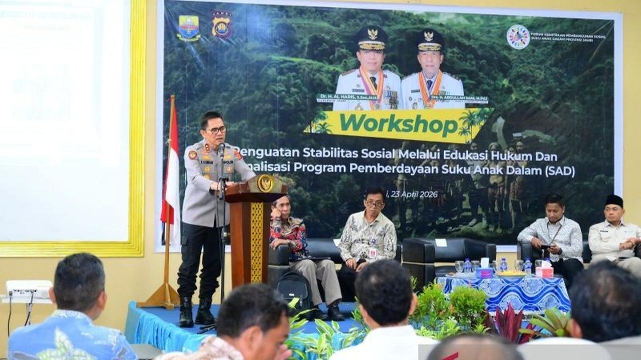 Polda Jambi Catat 45 Kasus Konflik SAD Jambi dalam Lima Tahun, Dorong Edukasi Hukum