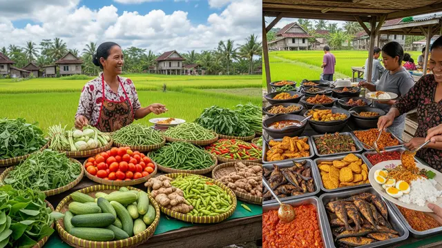 Menjual Nasi Sayur Mentah dan Lauk Campur