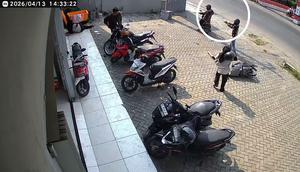 Detik-Detik Karyawati Toko Nyaris Tertembak Saat Gagalkan Curanmor di Bandar Lampung, Pelaku Lepas Tembakan