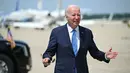 Biden belum pernah tampil di depan publik sejak dinyatakan postif coivd-19 dan penangguhan pencalonannya kembali, meskipun ada kekhawatiran yang berkembang mengenai kebugarannya untuk menjabat. (SAUL LOEB / AFP)