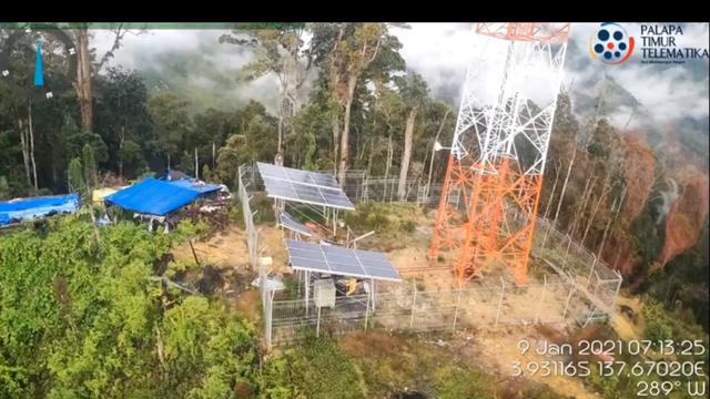 Palapa Ring Timur yang terbakar