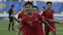 Striker Timnas Indonesia U-22, Osvaldo Haay, merayakan gol yang dicetaknya ke gawang Laos U-22 pada laga SEA Games 2019 di Stadion City of Imus Grandstand, Manila, Kamis (5/12). Indonesia menang 4-0 atas Laos. (Bola.com/M Iqbal Ichsan)
