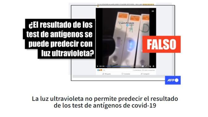 Cek Fakta Liputan6.com mendapati klaim video hasil alat tes Covid-19 bisa diketahui dengan sinar ultraviolet