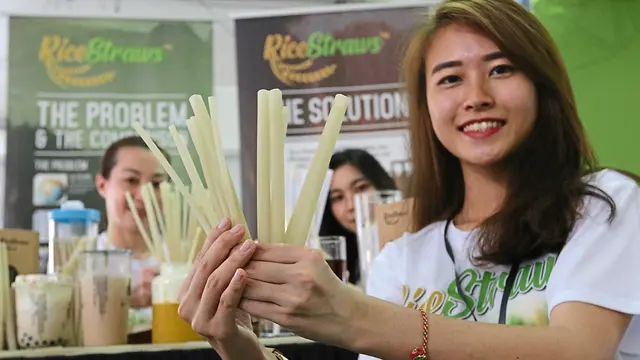 Rice Straws - Sedotan dari beras dan bisa dimakan
