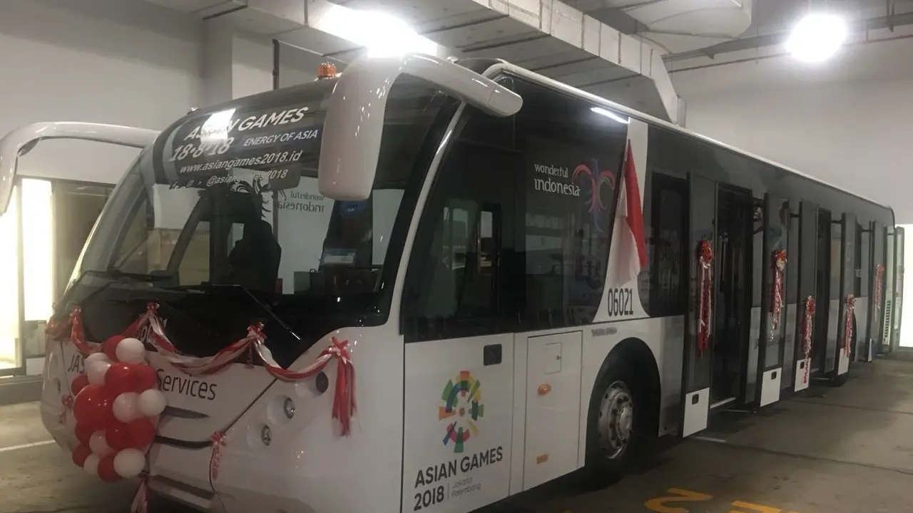 Ilustrasi bus pariwisata.