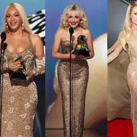 Intip gemerlapnya Grammy Awards 2025 dengan parade busana gold (@recordingacademy)