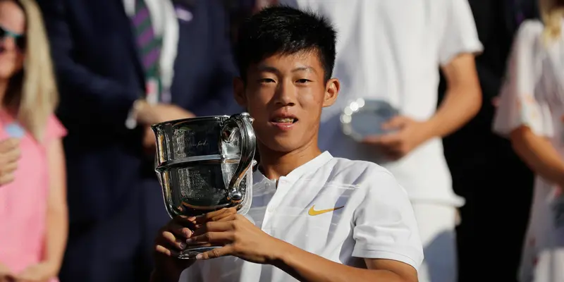 Ekspresi Petenis 16 Tahun Asal Taiwan Saat Juara Wimbledon 2018