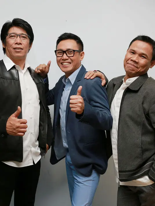 Grup Patrio yang digawangi Parto, Akrie dan Eko ini terkenal di dunia entertainment Indonesia pada era 90-an. (Galih W. Satria/Bintang.com)