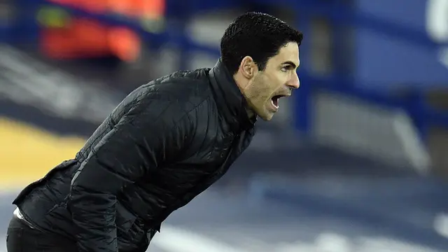 FOTO: Ekspresi Mikel Arteta Usai Arsenal Kembali Menuai Hasil Buruk di Liga Inggris