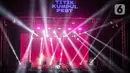 The Changcuters membuka penampilannya di atas panggung Titik Kumpul Festival dengan membawakan lagu populernya, Gila-gilaan dan Suka Suka. (Liputan6.com/Angga Yuniar)