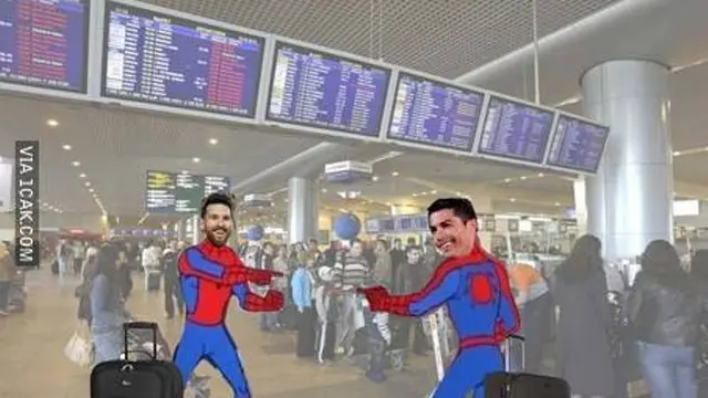 Bikin Kesal tapi Lucu, 7 Meme Messi dan Ronaldo Pulang Bareng dari Piala Dunia 2018
