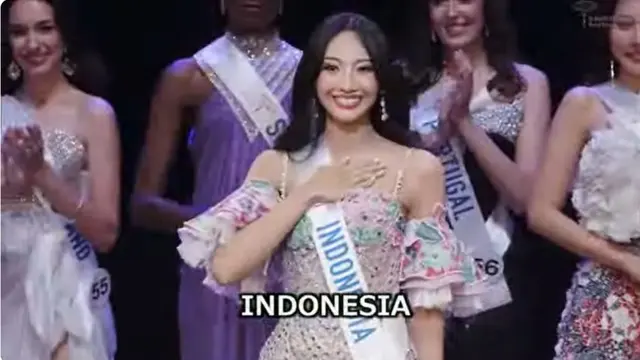 Sophie Kirana di panggung Miss International 2024 di Jepang