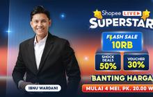 Upgrade Elektronik Lebih Hemat di Shopee Live Superstar 5.5 Bareng Ibnu Wardani